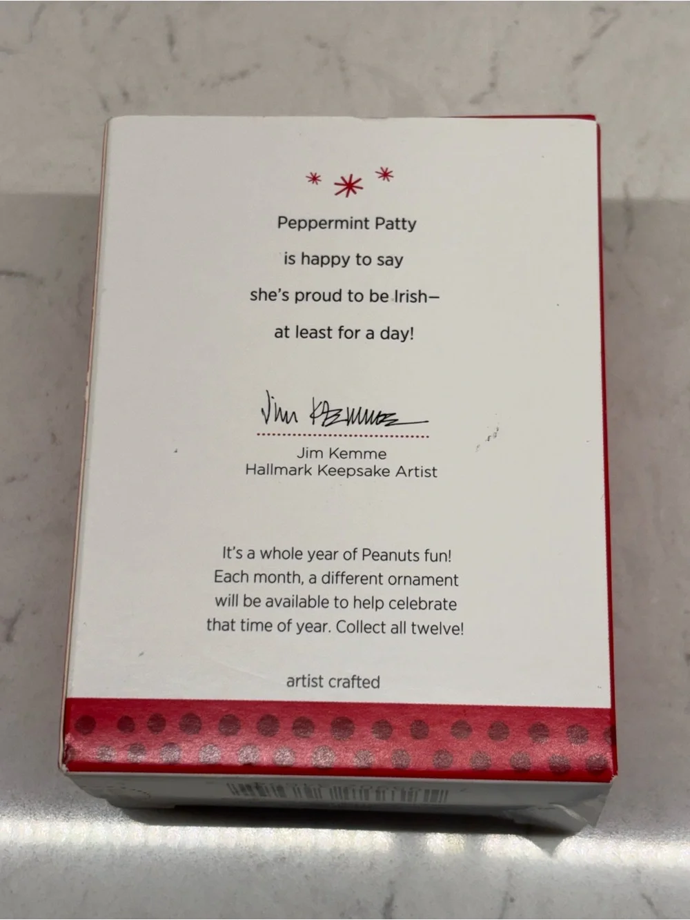 Hallmark Keepsake Peanuts St Pattys Day Happiness Ornament Christmas 2014